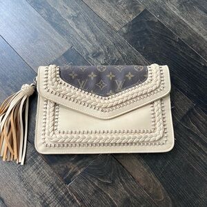 Real Louis Vuitton Repurposed Into a Clutch Handbag